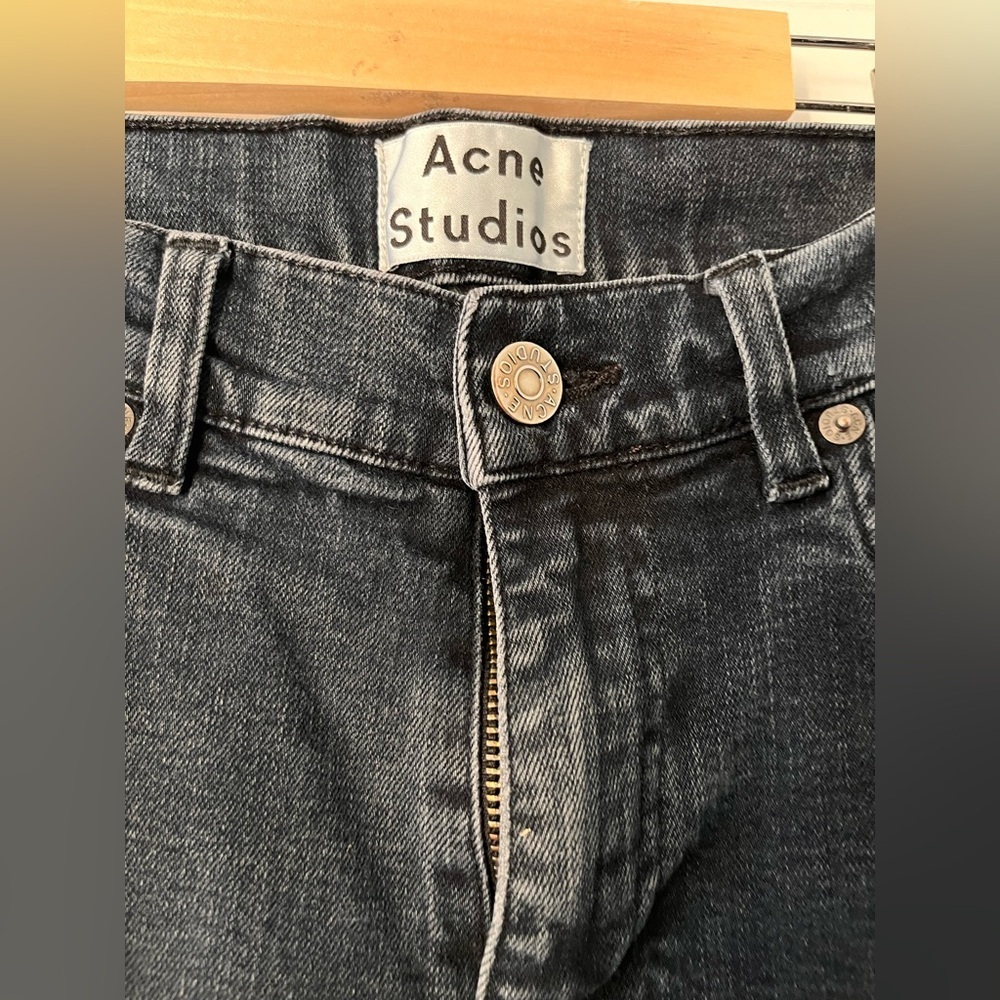 Acne Studio Men’s Ace Blue/Black Skinny Jeans (Size 32/32) - Picture 5 of 12